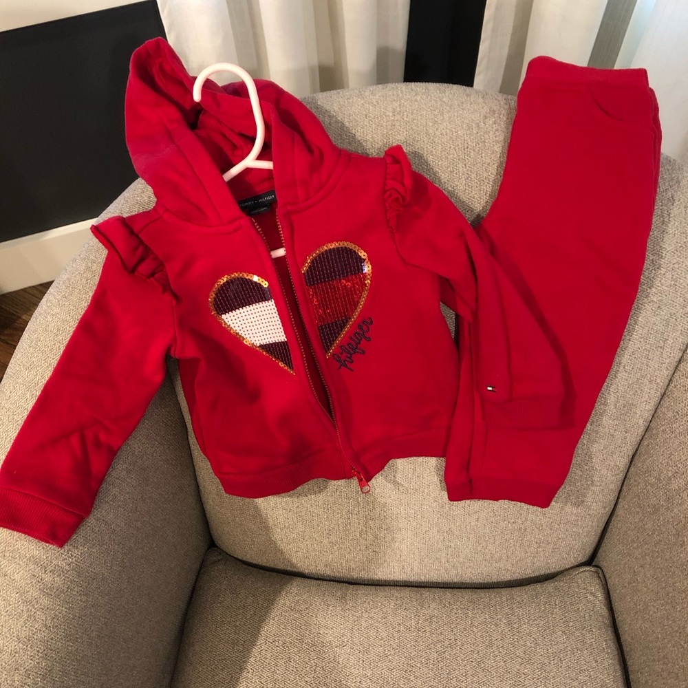 NWOT Tommy Hilfiger 18 mo girls pant & jacket set